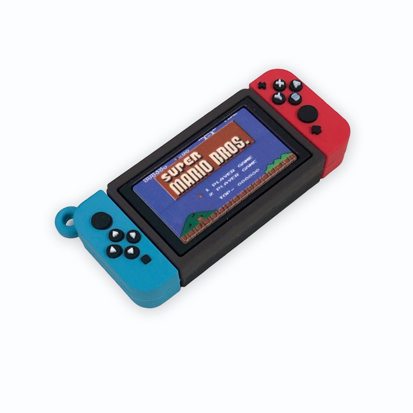 Red & Blue Super Mario bros switch charm