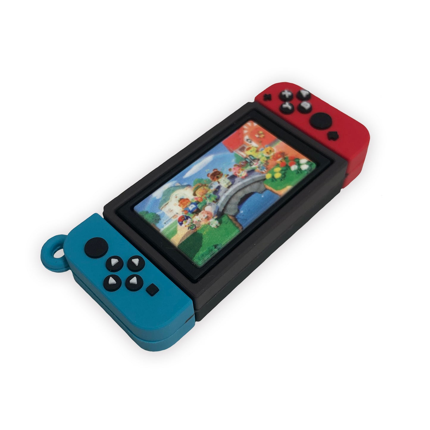 Red & Blue Animal crossing switch charm