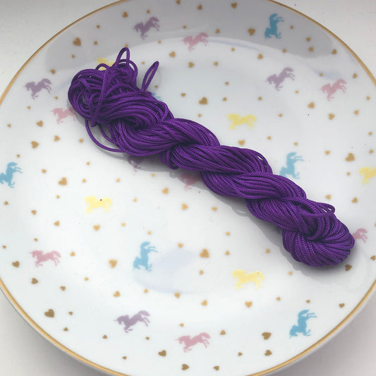 Dark purple nylon cord