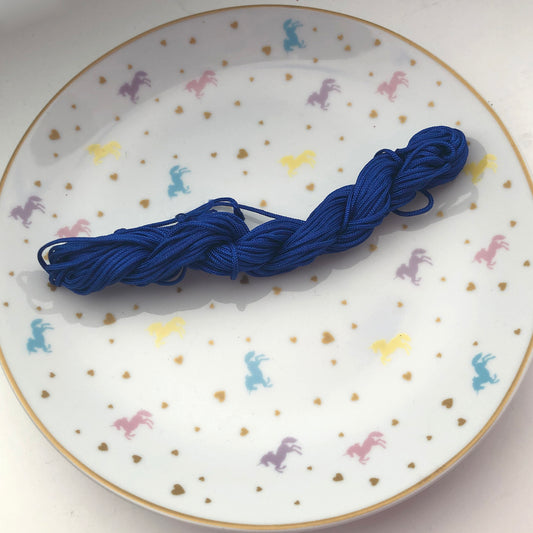 Dark blue nylon cord