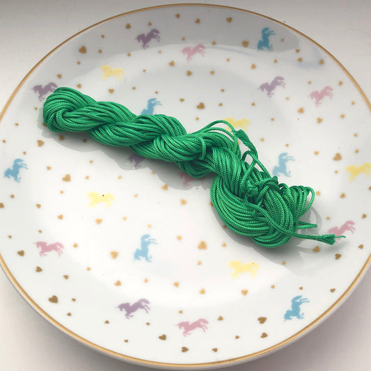 Dark green nylon cord