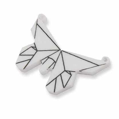 Origami Butterfly laser cut engraved charm