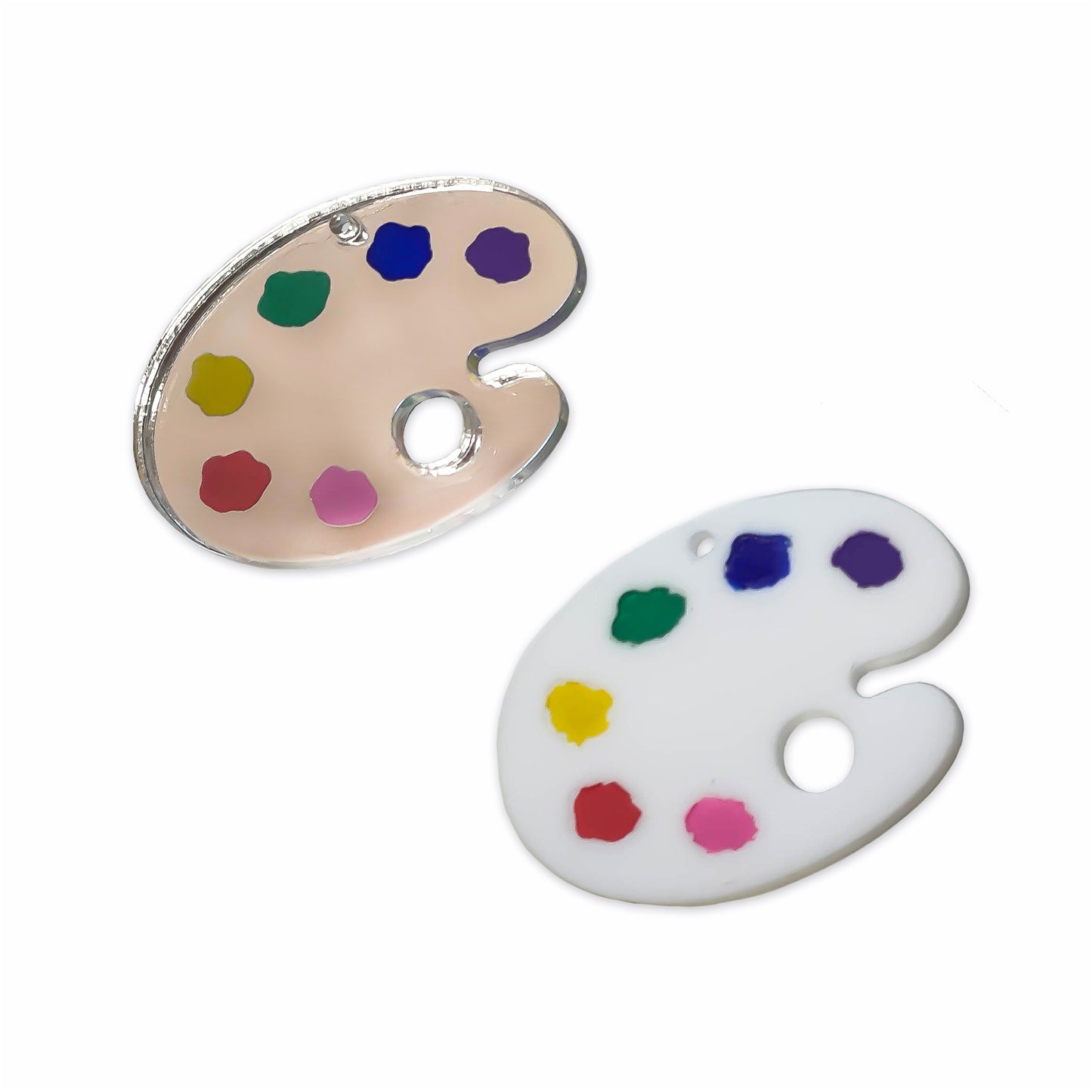 Artist paint pallet laser cut charm