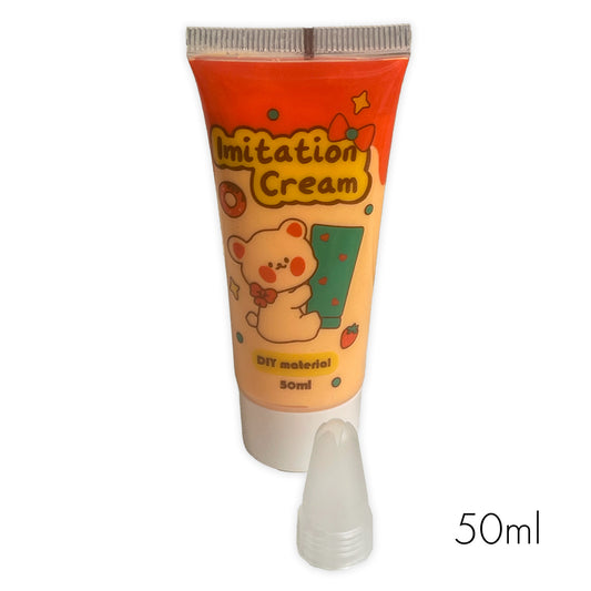 50ml Peach decoden cream tube, with 3 icing tips
