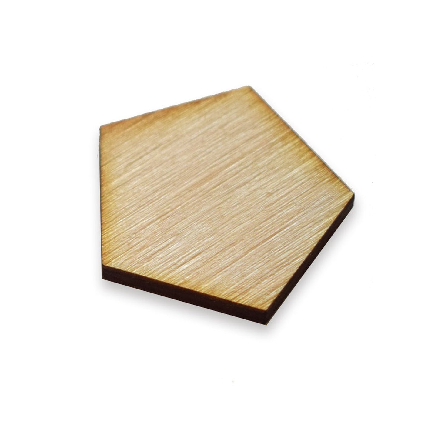 Pentagon shape wood blank, in any size