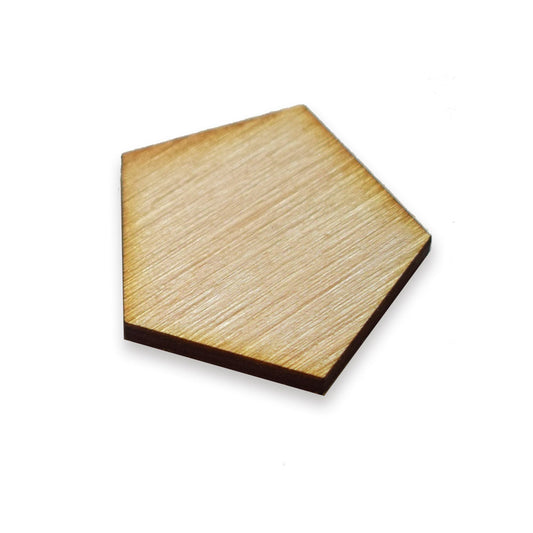 Pentagon shape wood blank, in any size