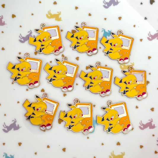 Pikachu Gameboy enamel charm