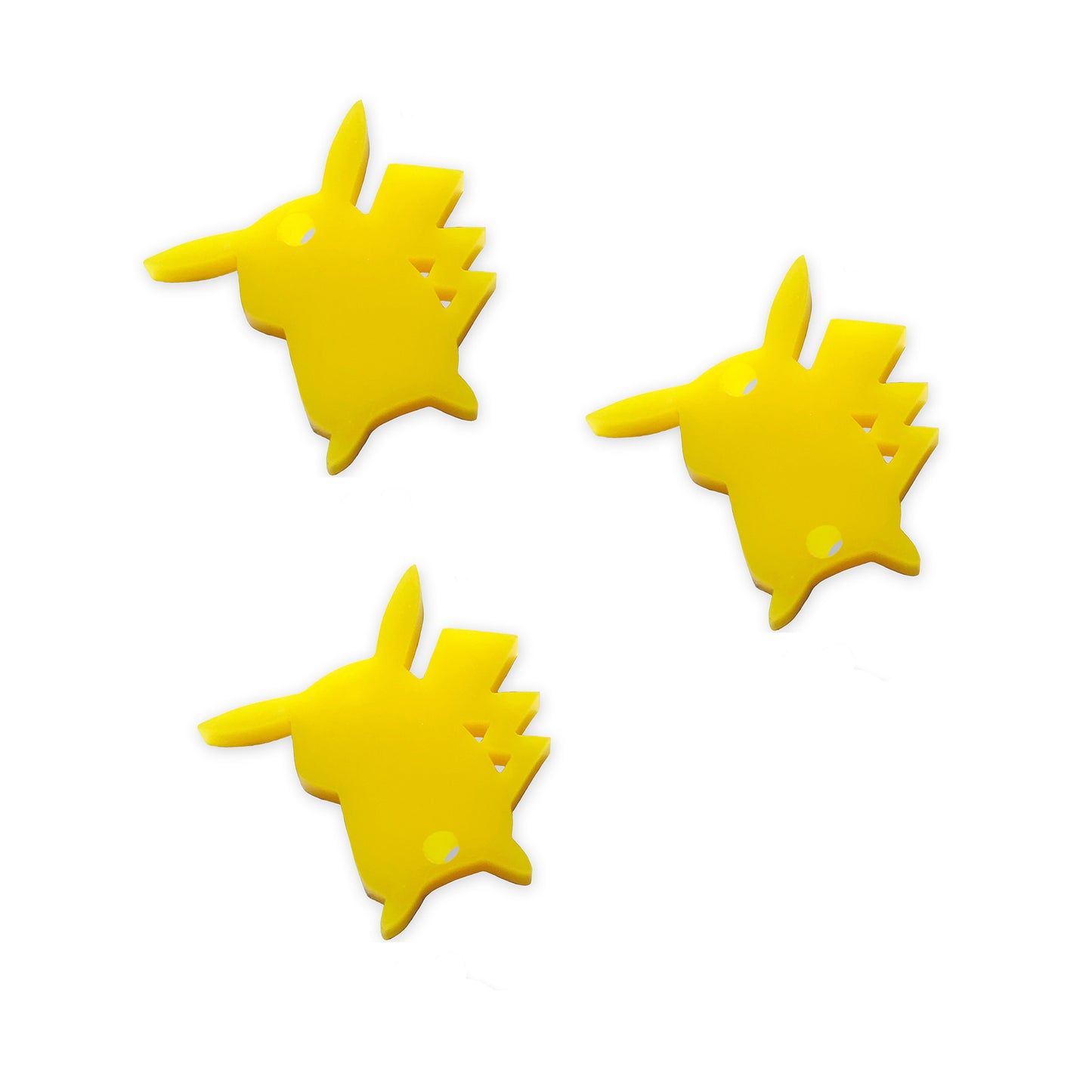 8 Pikachu Pokemon link shapes, 2cm