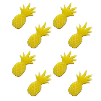 8 Pineapple cabochons, laser cut