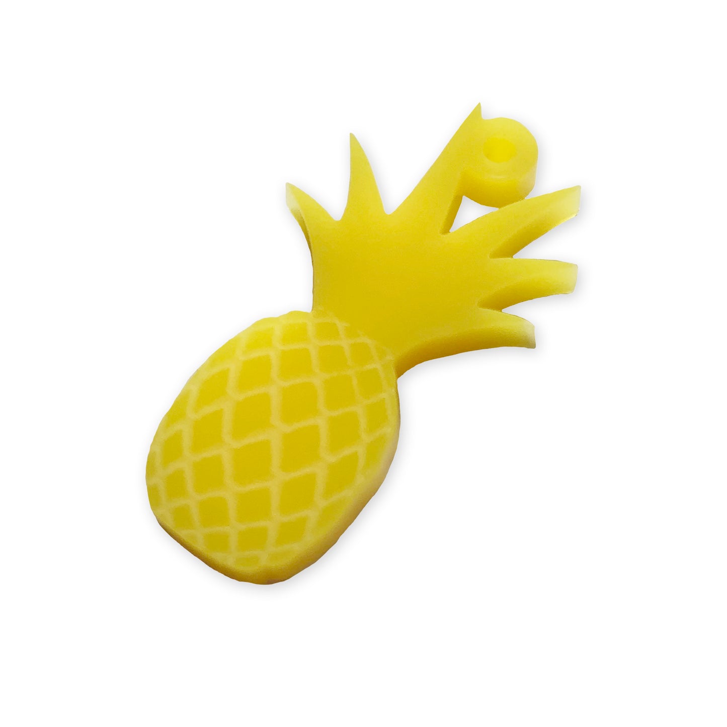 Pineapple engraved laser cut charm