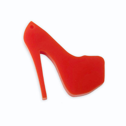 Platform stiletto laser cut charm