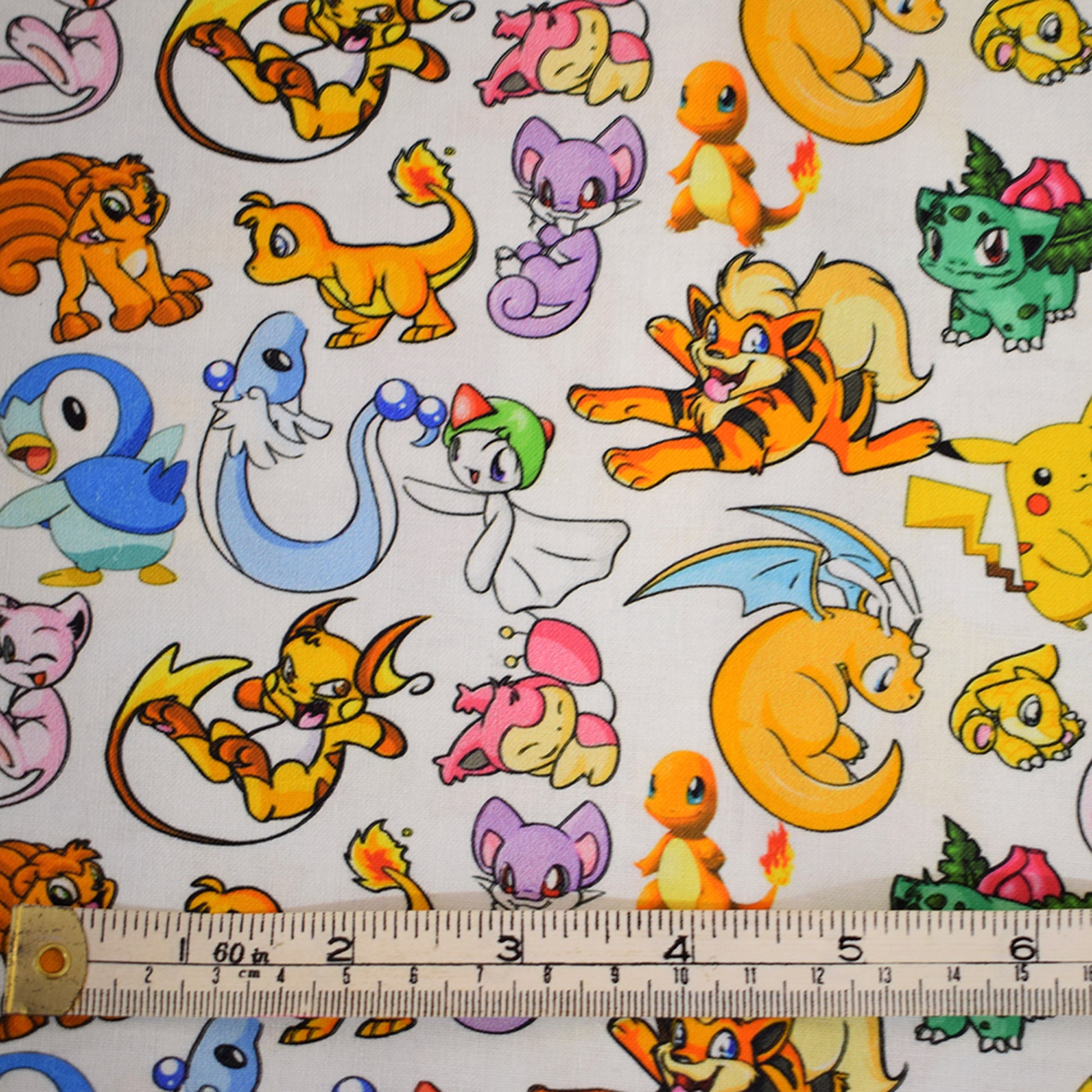 Pokemon characters 100% cotton fabric – Craftjam