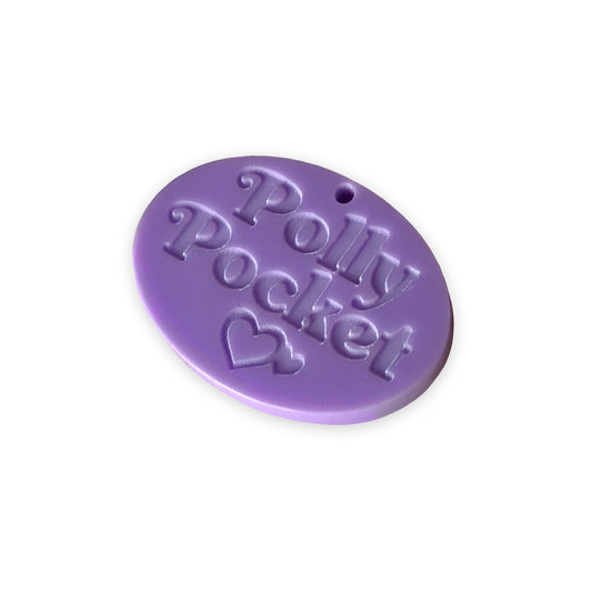 Logo Polly Pocket laser cut charm