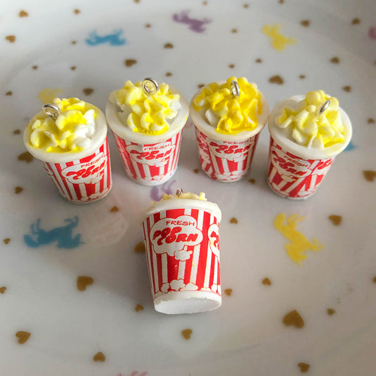 2 x Popcorn resin charm