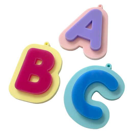 Bubble font letter deluxe charm