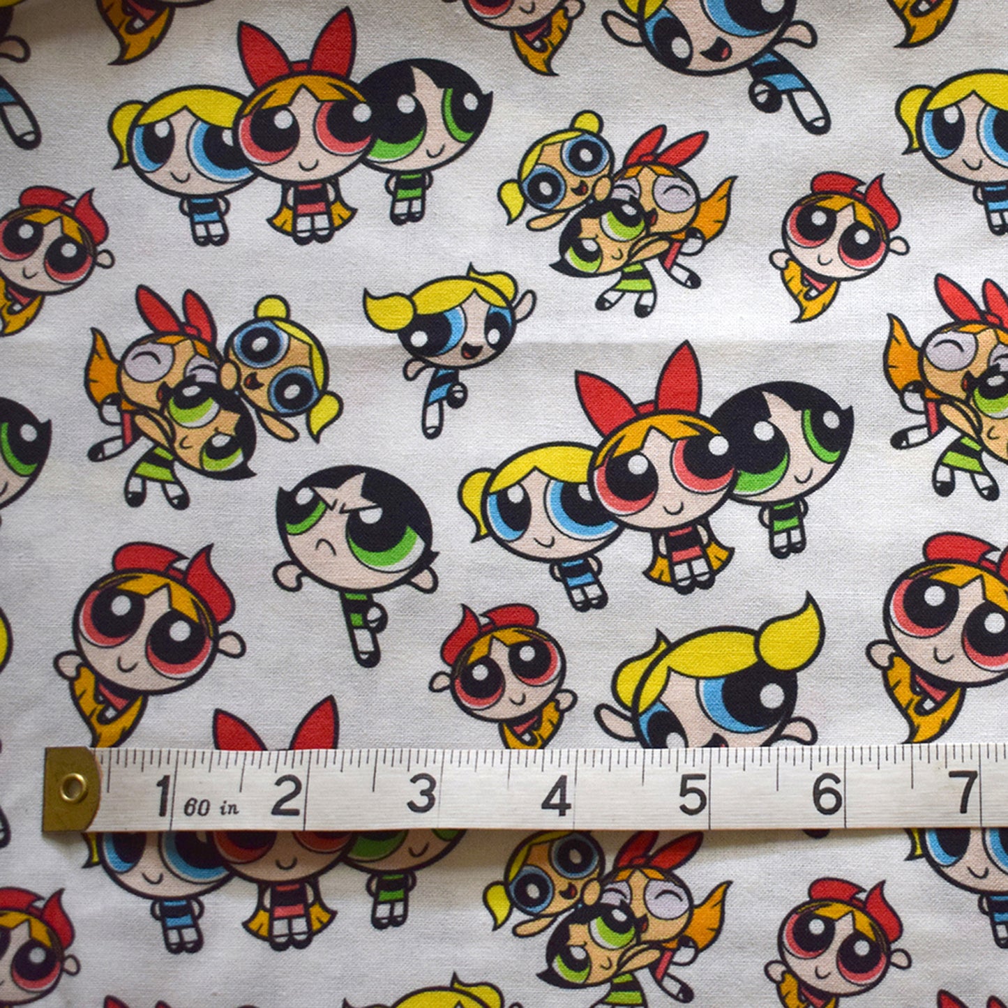 Large offcut Powerpuff girls fabric
