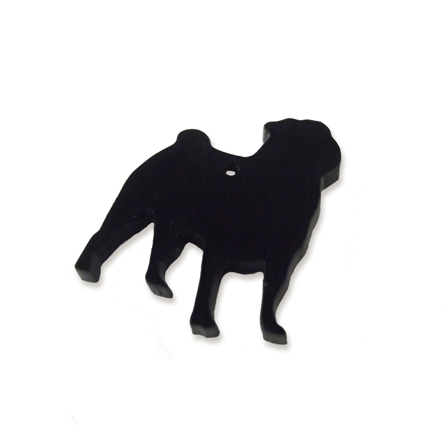 Pug dog laser cut charm