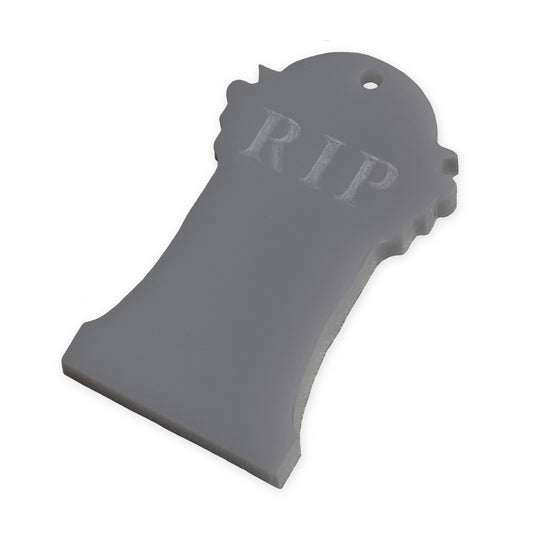 Tomb stone grave RIP laser cut charm