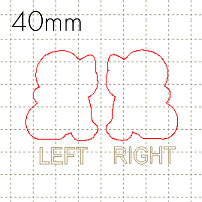 *RS*C* 40mm Cat cabochon, BACKING