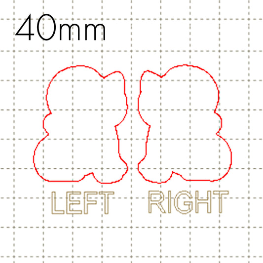 *RS*C* 40mm Cat cabochon, BACKING