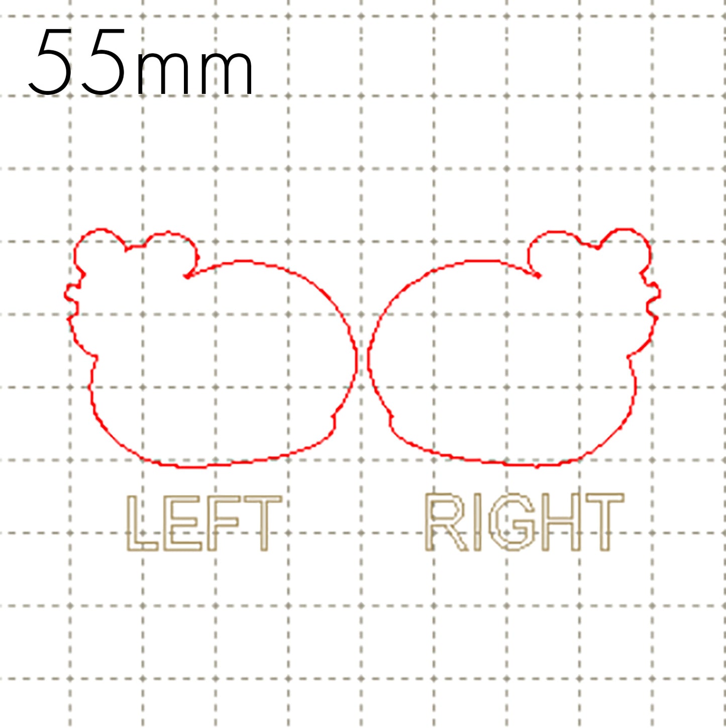 *RS*C* 55mm Snail cabochon, BACKING