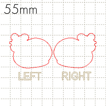 *RS*C* 55mm Snail cabochon, BACKING