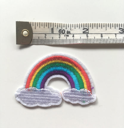 13 x Rainbow sew on patch 5.5cm x 4cm