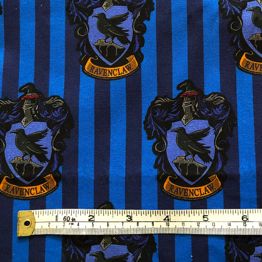 (DISCONTINUE) Ravenclaw potter 100% cotton fabric, HALF METRE