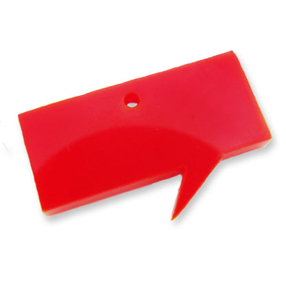 Rectangle speech bubble laser cut charm