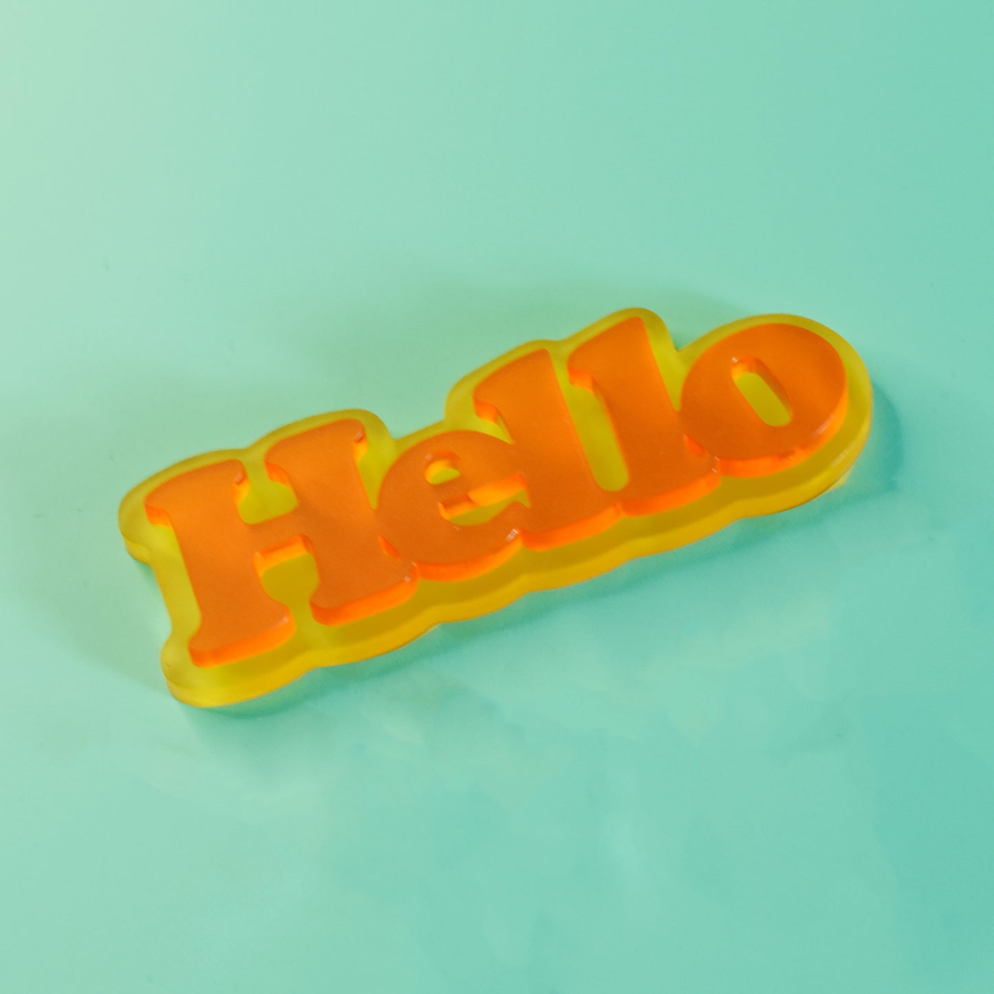 Retro font custom word brooch, kit or Assembled