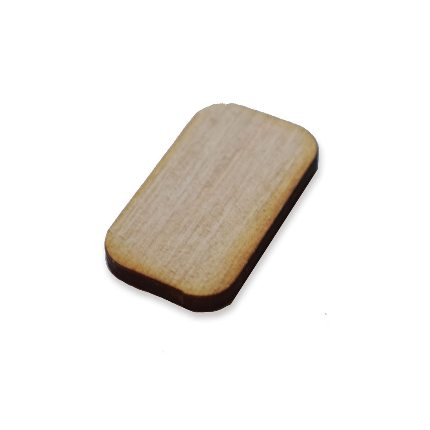 Rectangle (rounded corners) shape wood blank, in any size