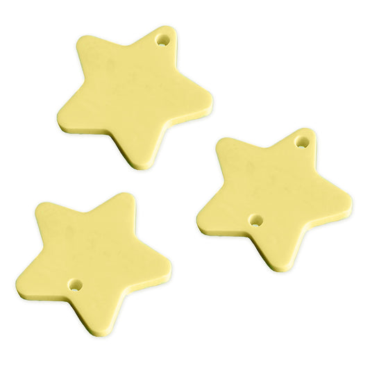 8 Rounded Star link shapes, 2cm