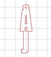 *SD*C* AJ (Vertical) charm, 5cm tall