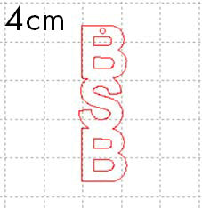 *SD*C* BSB (Vertical) charm, 4cm tall
