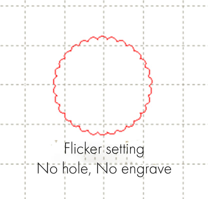 *SW*C* Paper flicker setting (No hole, No engraving)