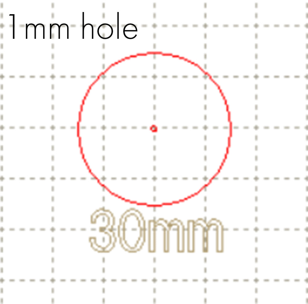 *SW*C* 30mm circle basic, 1mm hole