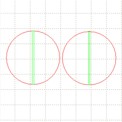 *SW*C* 2 part bead CIRCLE 35mm, with engrave centre