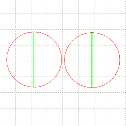 *SW*C* 2 part bead CIRCLE 35mm, with engrave centre