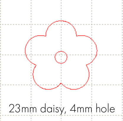 *SW*C* 23mm daisy, 4mm hole