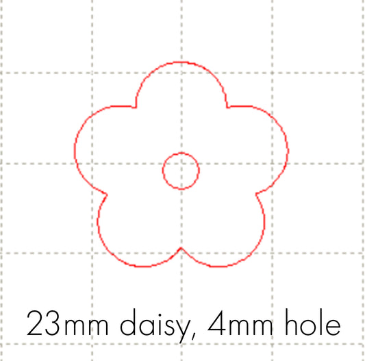 *SW*C* 23mm daisy, 4mm hole