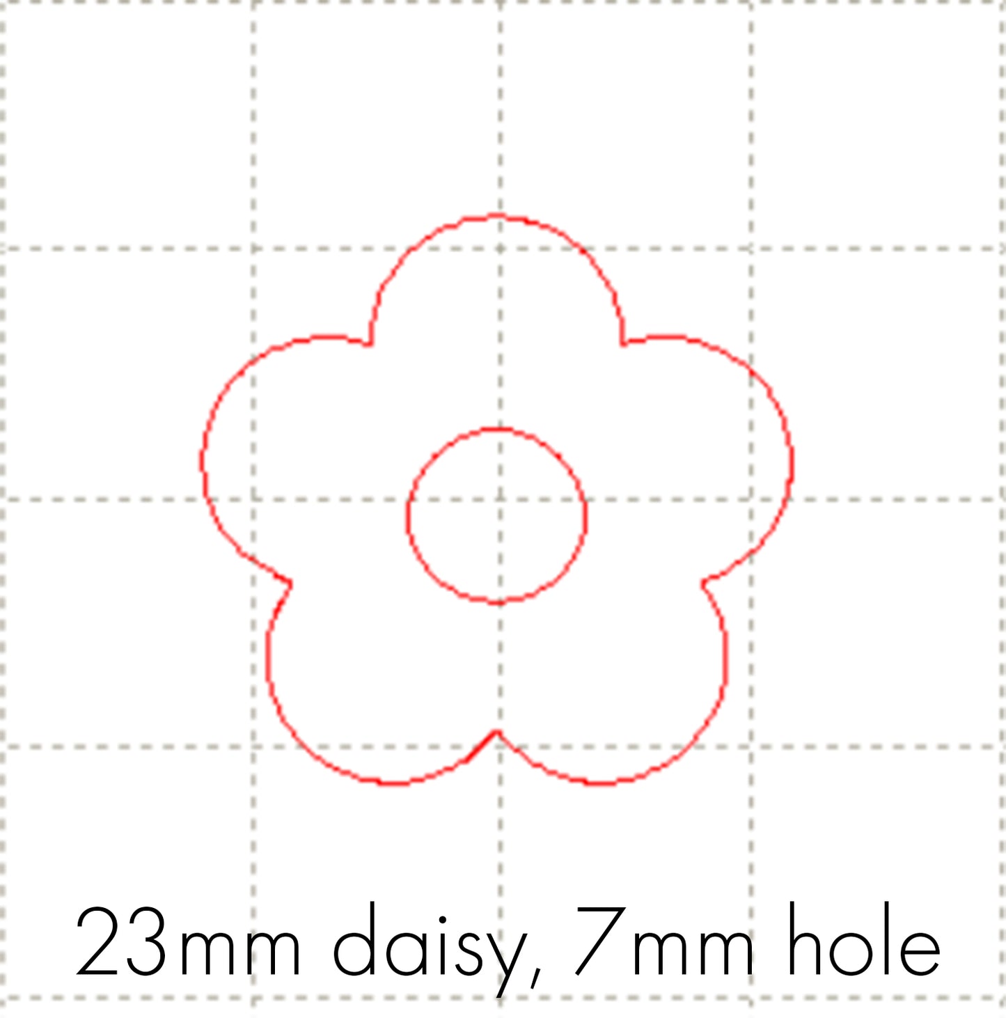 *SW*C* 23mm daisy, 7mm hole