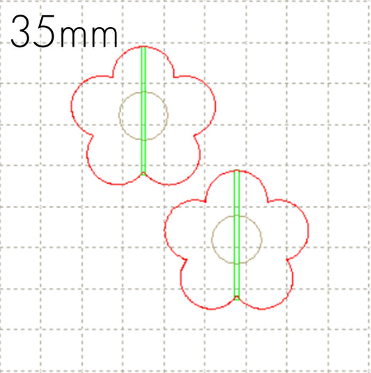 *SW*C* 2 part bead DAISY 35mm, with engrave centre