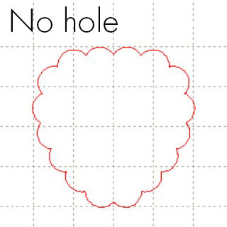 *SW*C* Scalloped heart CABOCHON, 40mm