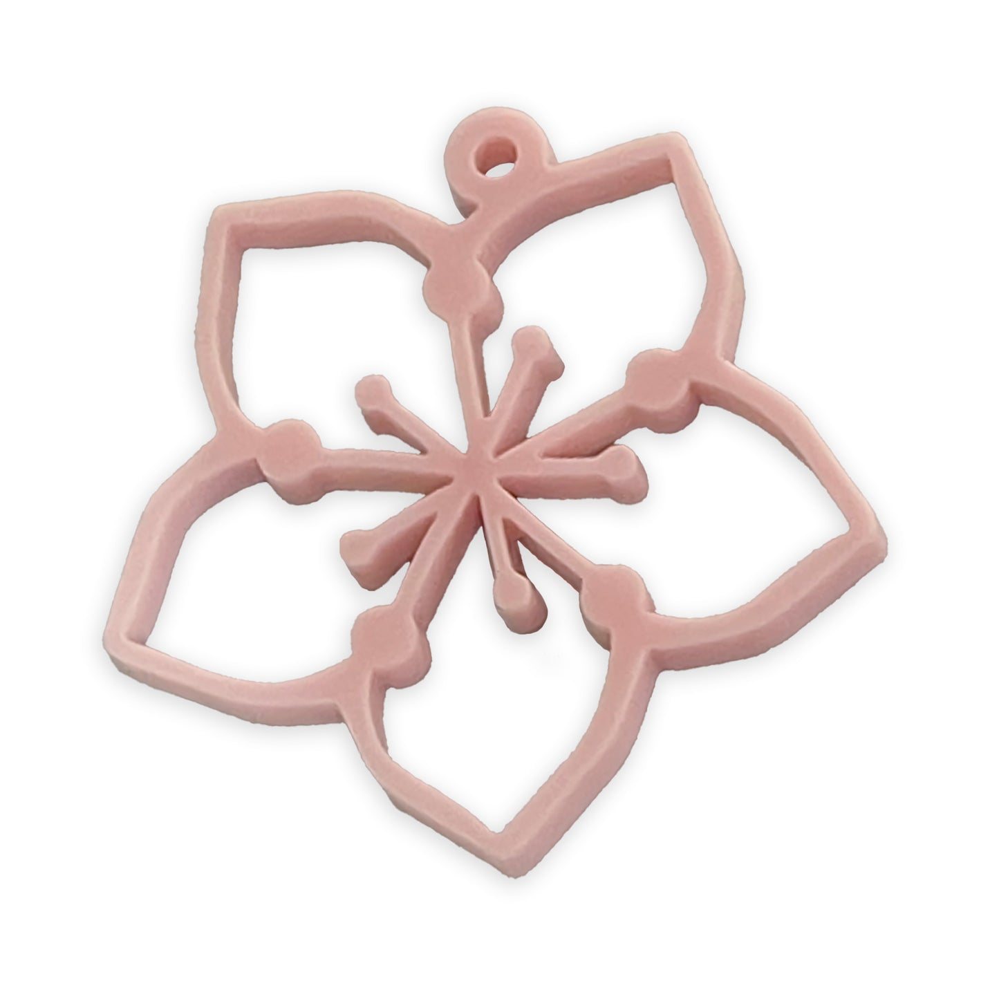 Sakura flower UV resin bezel charm