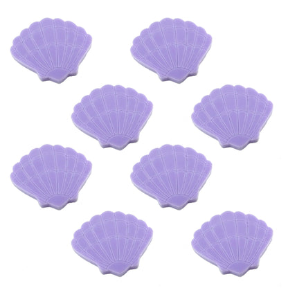 8 scallop shell cabochons, 2cm