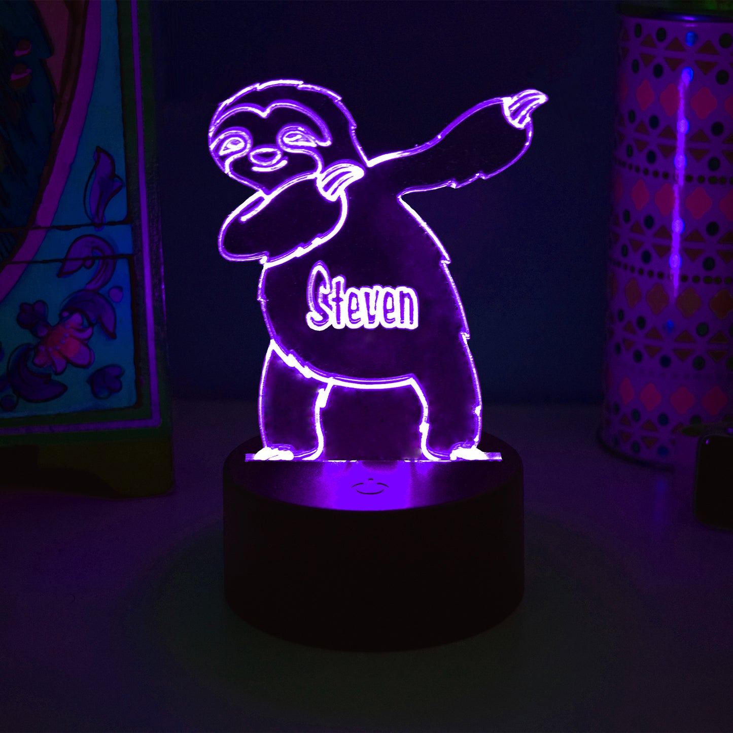 Sloth custom colour change lamp & remore control