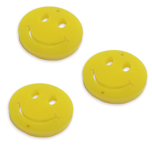 8 Smiley face link shapes, 2cm