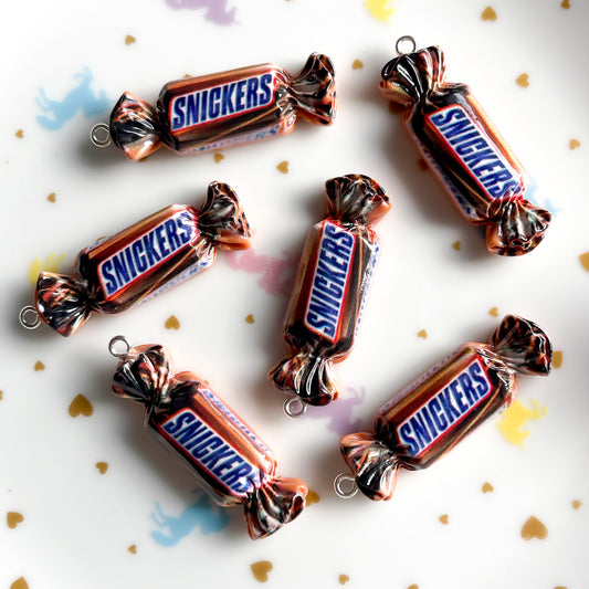 2 x Snickers candy chocolate bar charms