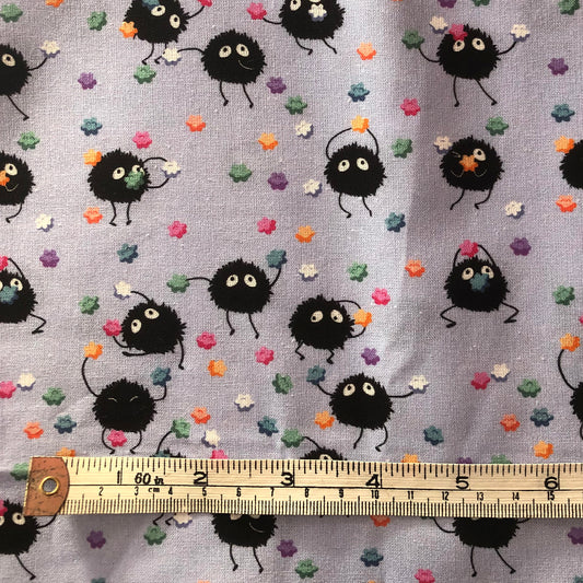 Soot sprite Ghibli 100% cotton fabric