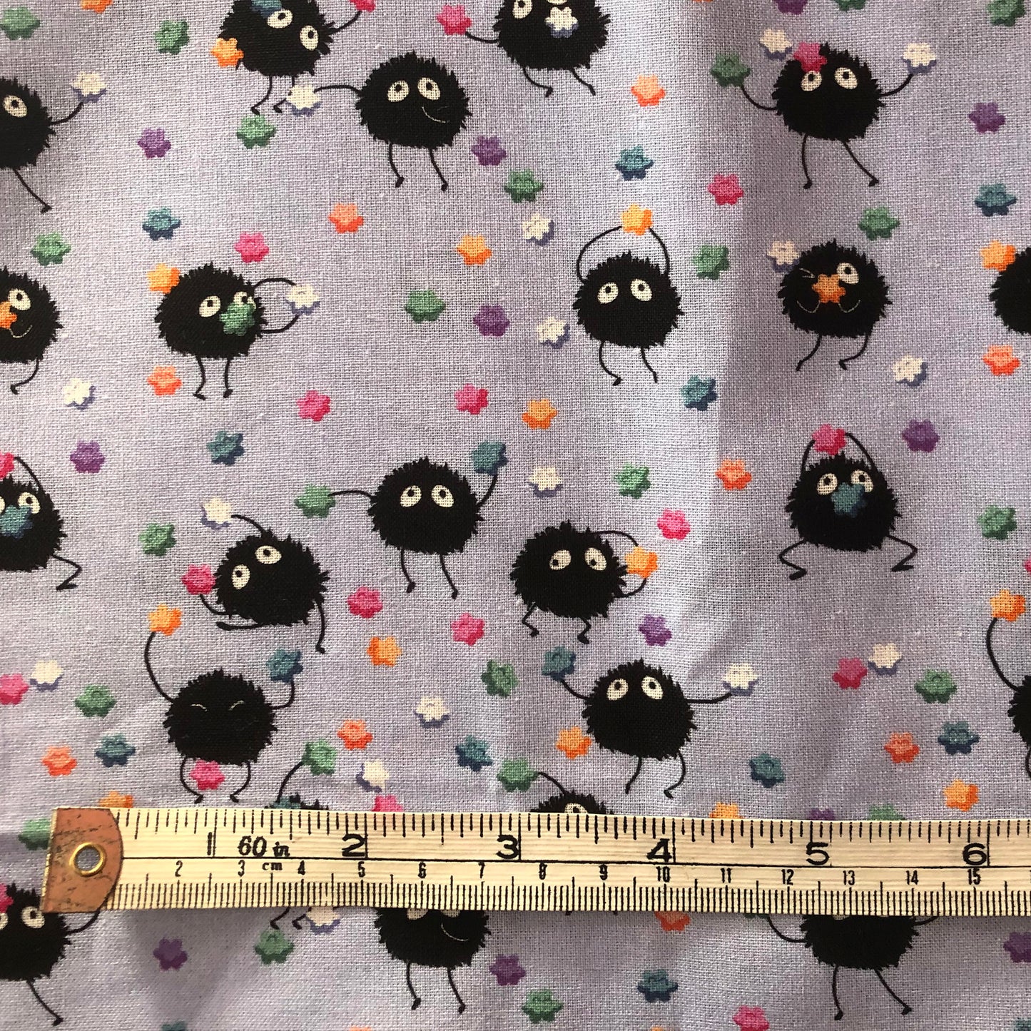 Large offcut Soot Sprite fabric